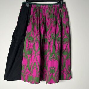 SOPHIE THEALLET Shanghai Garden Women’s Floral Purple Green Skirt Size 
8